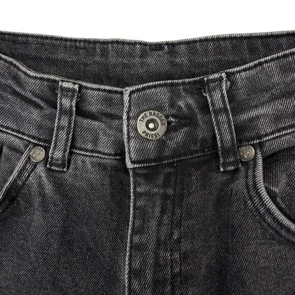 THE RAGGED PRIEST High Rise Tapered Leg Charcoal Jean Sz 26 - Picture 4 of 8